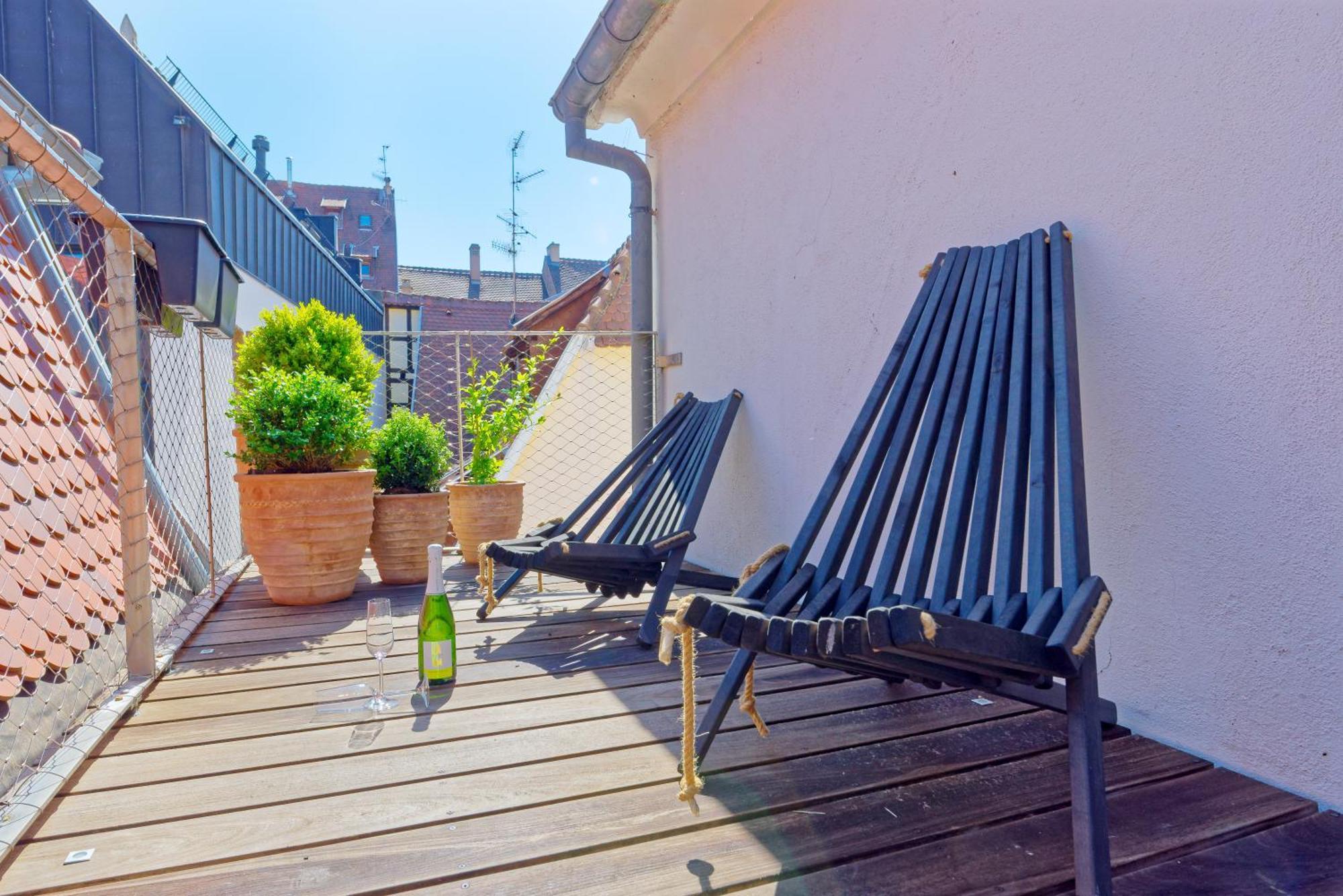 Le Carre D Or Appartement Terrasse Vue Cathedrale Strasbourg Exterior photo